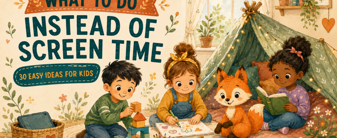 What Can Kids Do Instead of Screen Time? 30Easy Ideas For Real-Life Situations